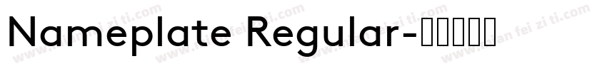 Nameplate Regular字体转换